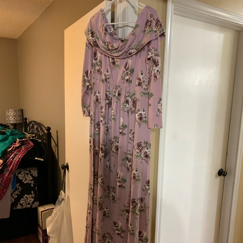 Lavender floral dress